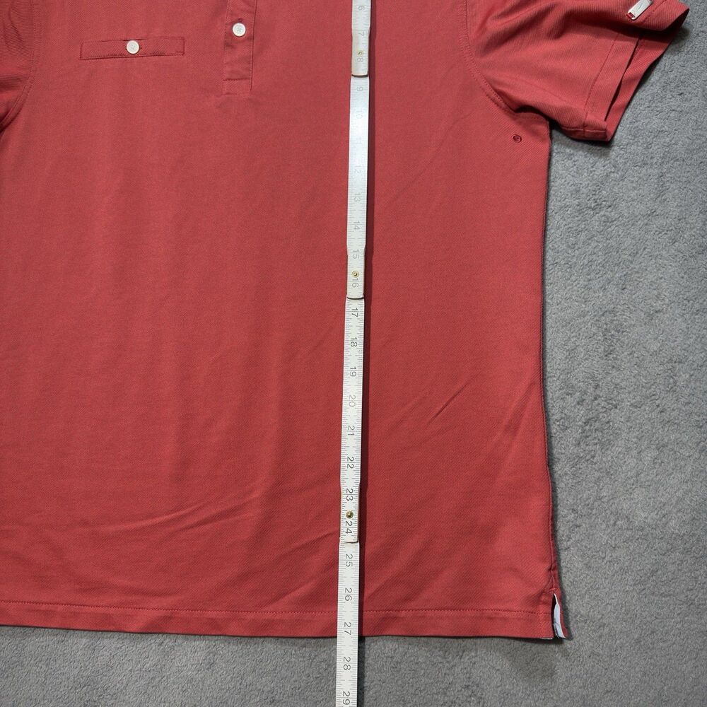 Nike Dri-Fit Golf Polo Shirt Mens M Heather Red Standard Fit SS Pocket Logo - Picture 6 of 9